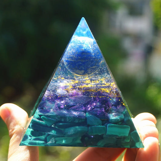 Lapis Lazuli Pyramid: Crystal Healing Orgonite